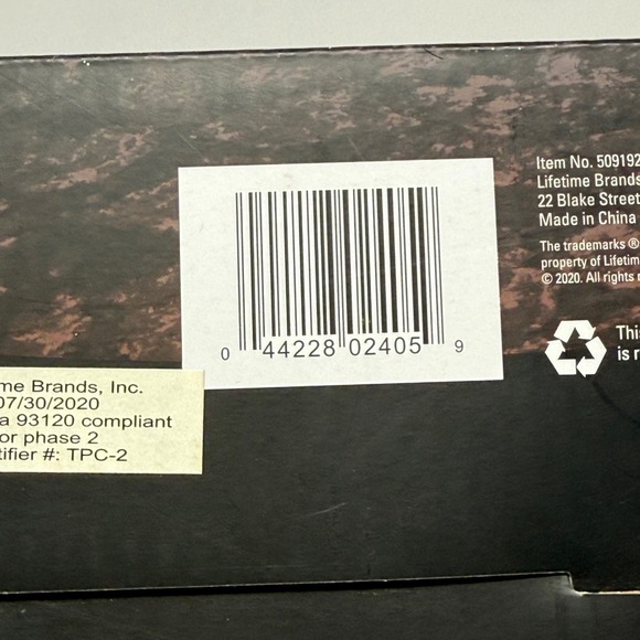 Towle Living Ceramic Flatware Caddy Set 3 Jars with Wooden Tray White 5091928 - Picture 5 of 9